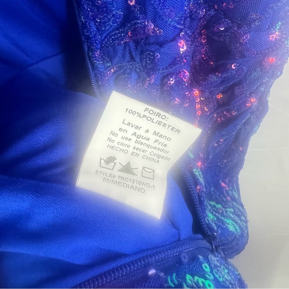 Windsor Blue and Pink Sequin Gown - Picture 8 of 9